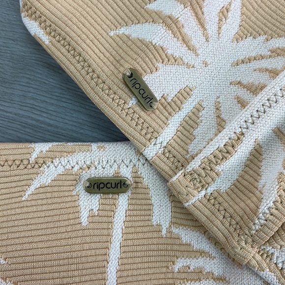 ☀️RIP CURL☀️ SURF PALMS CROP SURF PALMS BANDED CHEEKY BIKINI SET - Picture 9 of 16